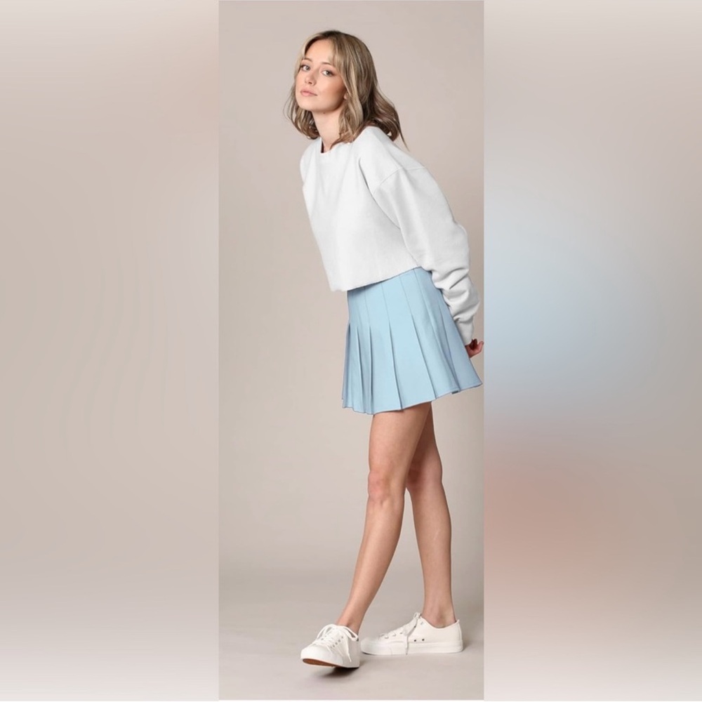American Eagle Baby Blue Pleated Tennis Skirt Size
12 Regular